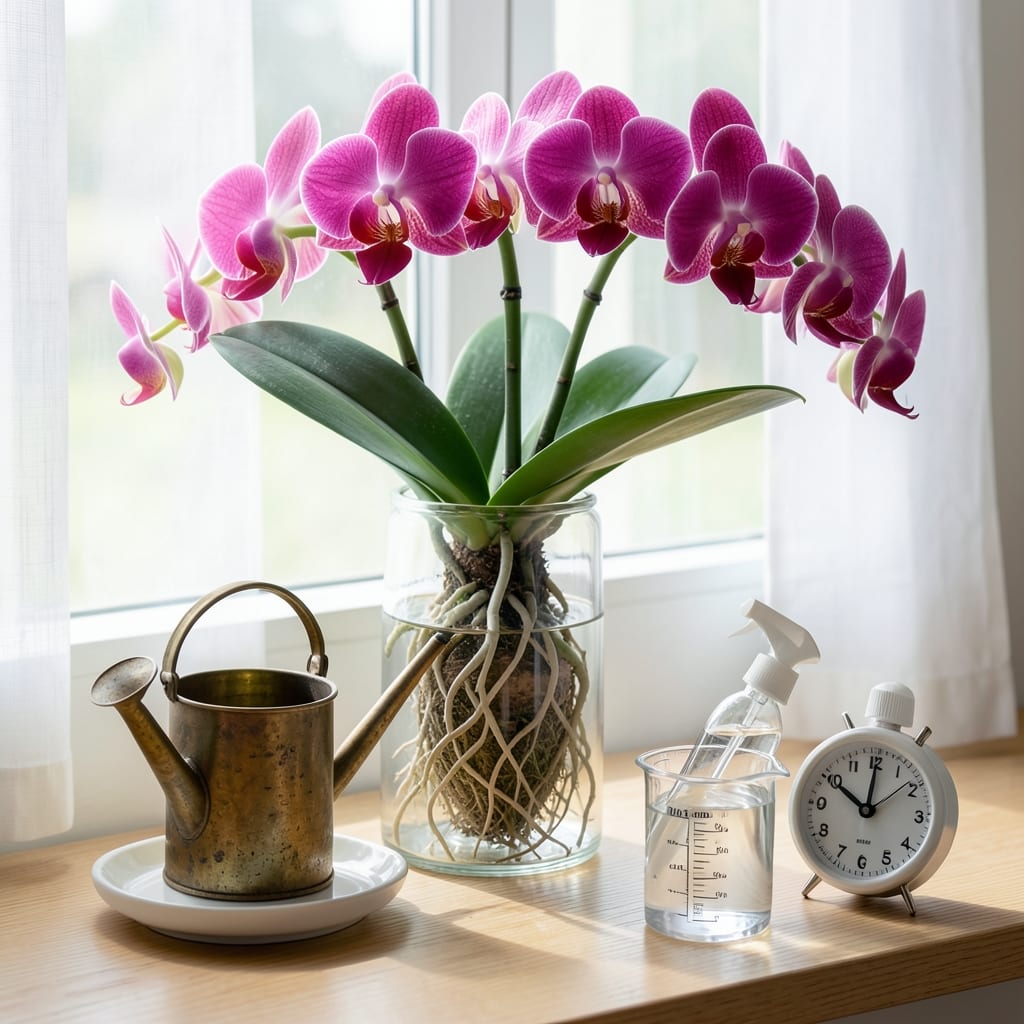 How Much Water to Put in Vase for Orchids: The Exact Milliliter Rule by Stem Count