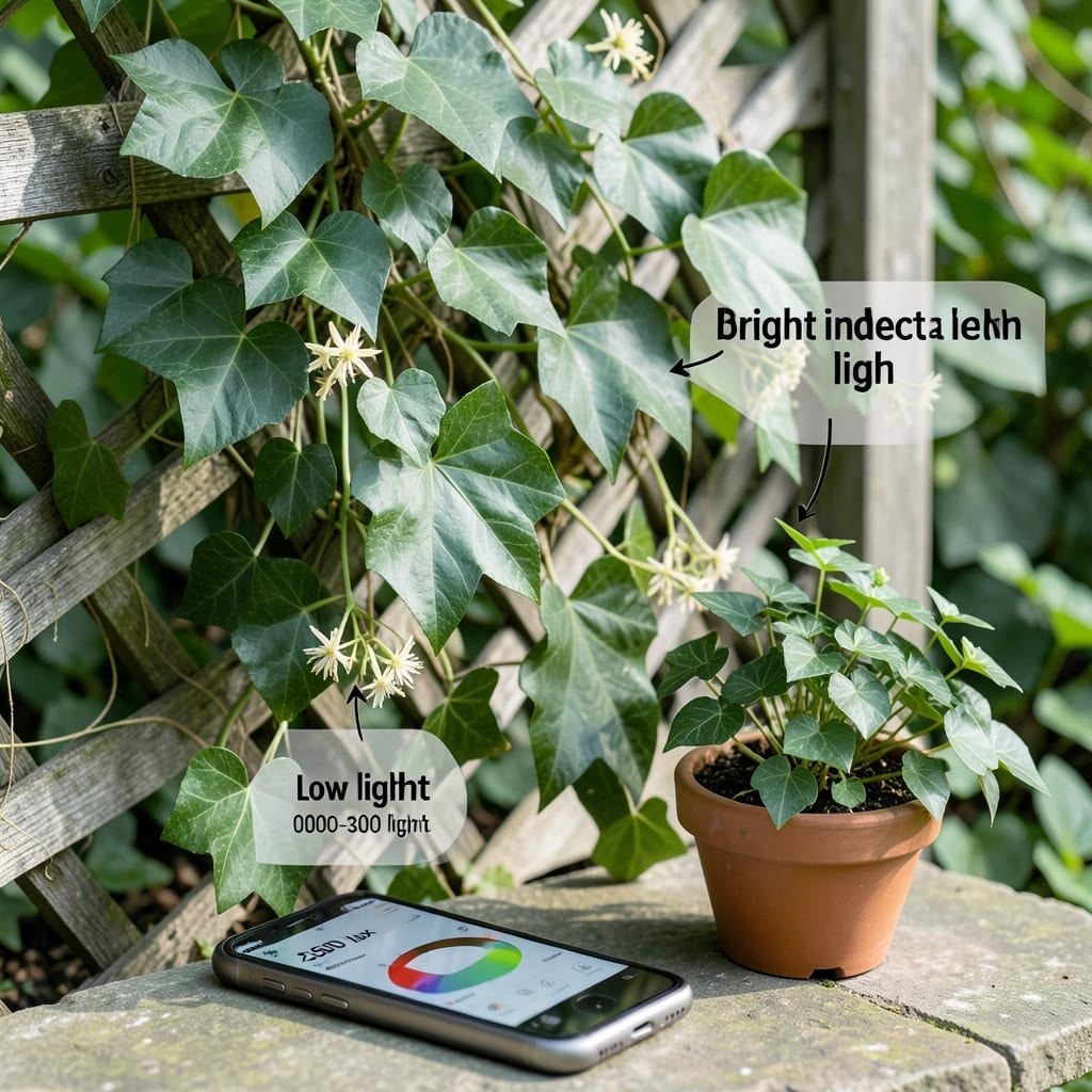 How Much Light Does an Ivy Plant Need: Ideal Light Levels for Healthy Vines