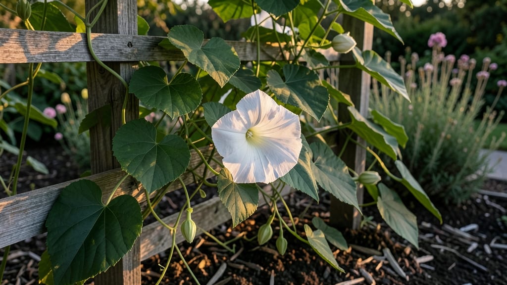 How Tall Will Moonflower Grow: Vining Length Secrets for Trellis Success