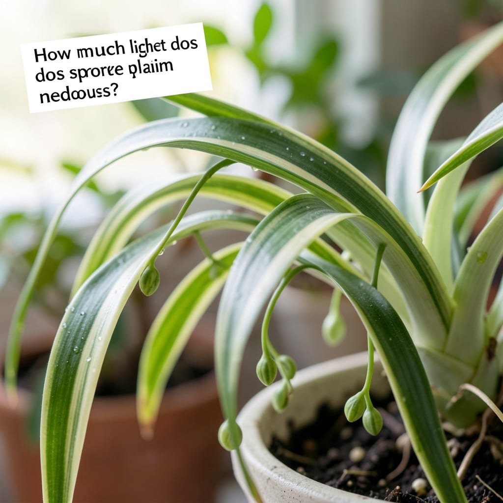 How Much Light Does a Spider Plant Need Indoors: Thriving in 4-6 Hours of Bright, Indirect Sunlight Daily