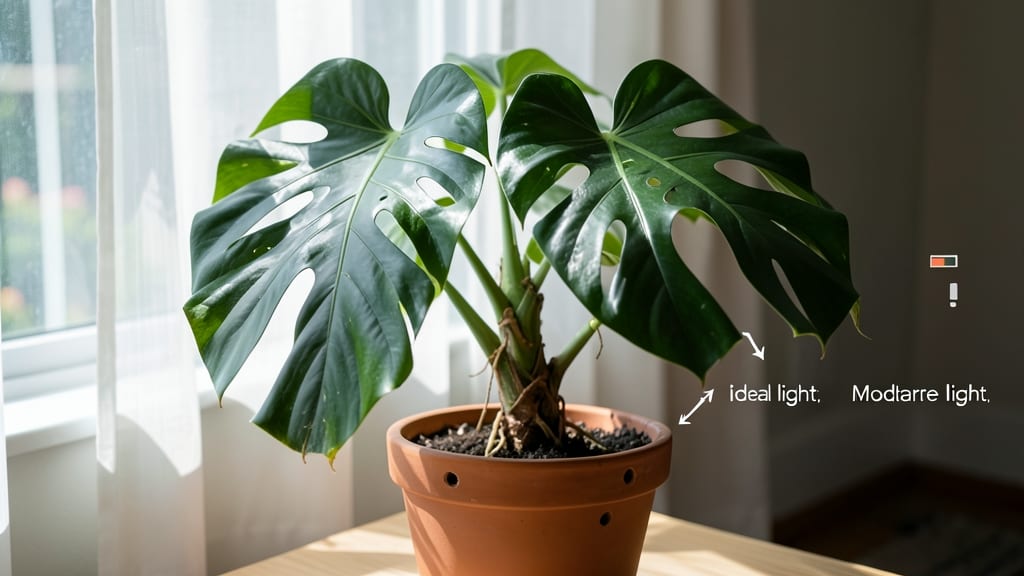 Monstera Plant Light Needs: The Exact Brightness Levels That Keep Leaves Lush and Growing