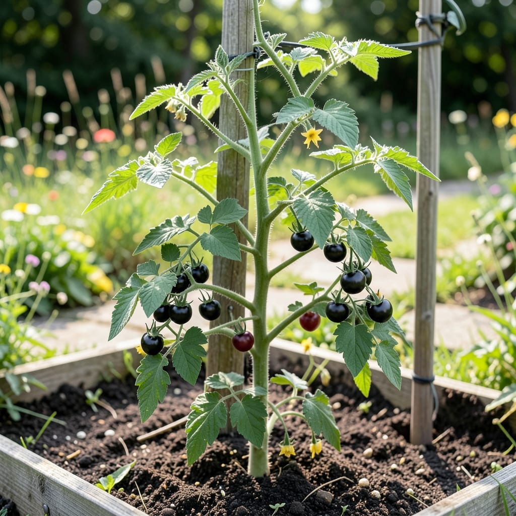 How Tall Do Black Cherry Tomato Plants Grow: Mature Height Ranges by Variety & Trellis Needs